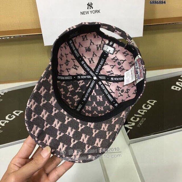 NY男女同款帽子 MLB刺繡字母棒球帽鴨舌帽  mm1117